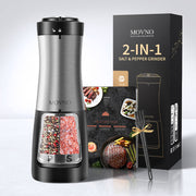 MOVNO 2-IN-1 Electric Salt & Pepper Grinder (Battery Powered)